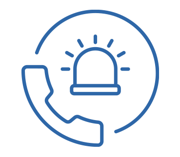 Emergency telephone contact icon